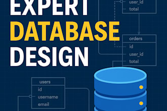 design, optimize and fix your sql, mysql, oracle  database
