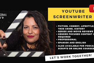 do the scriptwriting for your youtube channel