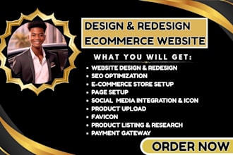 design redesign shopify etsy  ecwid big cartel duda godaddy bigcommerce weebly