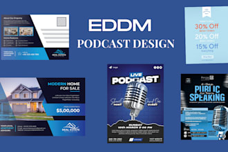 design professional eddm postcard, real estate postcard and flyers