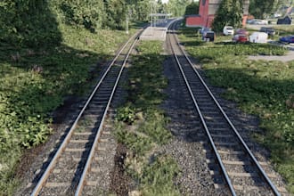 create a 3d natural open world environment in unity