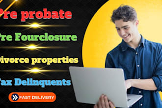 do real estate seller leads for probate, tax lien, divorce, foreclosure
