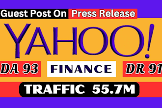 publish your guest post on finance yahoo da 93 and other press releases