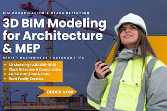 create a professional revit bim model for your architectural project