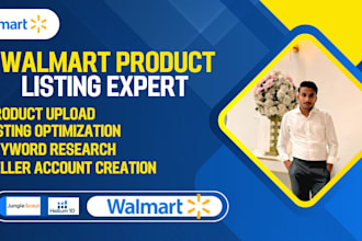 do walmart SEO create listings bulk upload wfs optimization