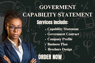 design capability statement, research government contracts