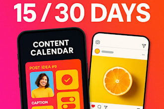 create a 30 day instagram content plan for your brand