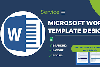design custom microsoft word templates