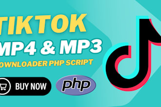 make tiktok video downloader php script lifetime api
