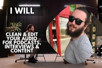 clean and edit your audio for podcasts, interviews, and content