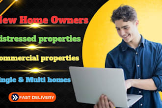 do real estate home owners, distressed and commercial leads with skip trace