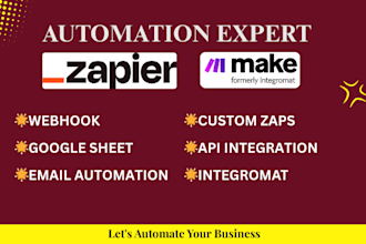setup zapier api automation make integromat automation zap webhook integration