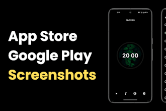 design stunning app store and google play screenshots
