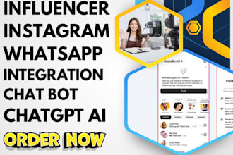 build personal assistant ai chatbot for influencers on whatsapp and instagram