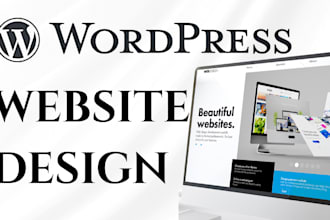 create a modern wordpress landing page, wordpress website, blog site or squeeze