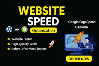 optimize site speed for shopify, wix, and wordpress