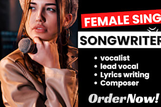 female ghost singer vocalist lyrics writer music producer harmony love song