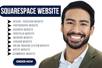 redesign squarespace photography wedding website portfolio business website seo