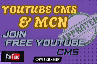 get your youtube cms claimed and set up full ownership guaranteed