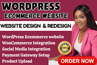 build wordpress ecommerce website wordpress booking elementor astra wordpress