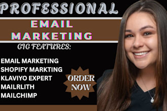 setup or manage shopify klaviyo email marketing, mailchimp, mailerlite expert