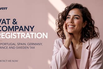 do vat and company registration in portugal,spain, germany,sweden tax and france