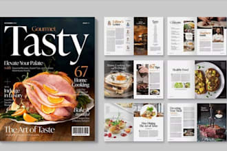 design minimal food restaurant menu business product catalog booklet for sales