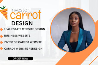 design investor carrot website real estate property management carrot website