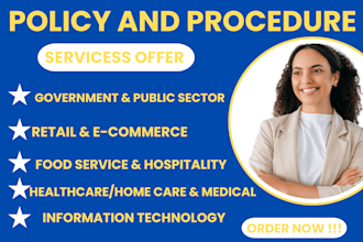 write policies and procedure state licensed complaint all industries handbook