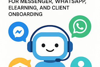 do all in one ai chatbots for messenger, whatsapp, elearning, client onboarding