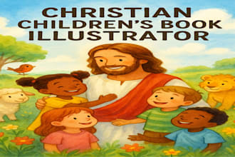 be ghostwriter for children story book, christian book, bible book illustration