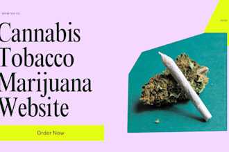 create wordpress cbd marijuana website, cannabis tobacco ecommerce online store