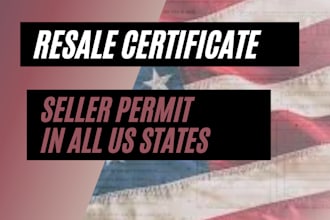 get resale certificate seller permit in all US states
