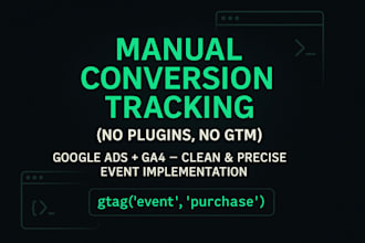manually integrate google ads and ga4 conversion tracking