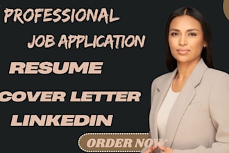 write and upgrade your resume, cv, cover letter and optimize linkedin profile