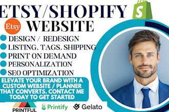design profitable shopify etsy shop etsy digital planner products pod SEO temu