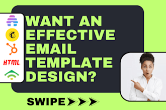 design beehiiv, mailchimp, klaviyo and HTML editable email templates