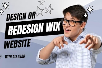 be your wix developer do wix website, wix design, wix redesign, wix ecommerce