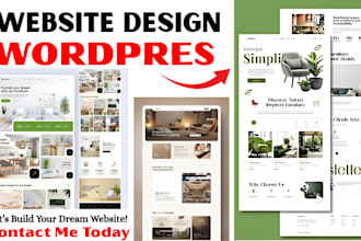 create wordpress website for health fitness gym home care therapy dropshipping