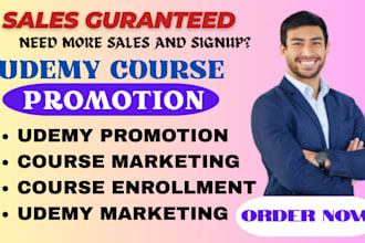 maximize udemy course sales, promotion for online courses on thinkific, kajabi