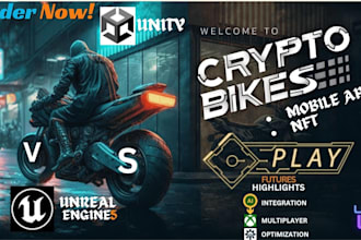 custom 2d 3d game development unreal, unity, VR, mobile, PC and blockchain games