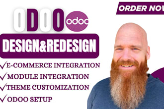 configure, customize odoo modules, and develop the odoo website