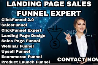 build a high converting sales funnel page in clickfunnel to increase your leads