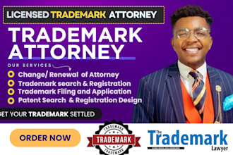be your trademark attorney, US licensed patent, trademark registration, amazon