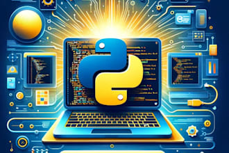 be your python programming, python bot, python script, python ai, web scraping