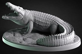 do 3d animal model, 3d creature with xgen fur hair, 3d animal rigging animation