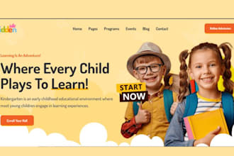 build squarespace preschool website chilldcare kindergarten daycare website