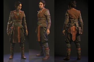 do 3d realistic character modeling for game, metahuman, daz 3d, unreal engine 5