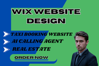 build taxi booking website real estate wix website design ai calling agent soft