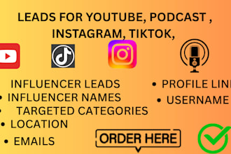generate facebook leads instagram leads podcast leads youtube leads